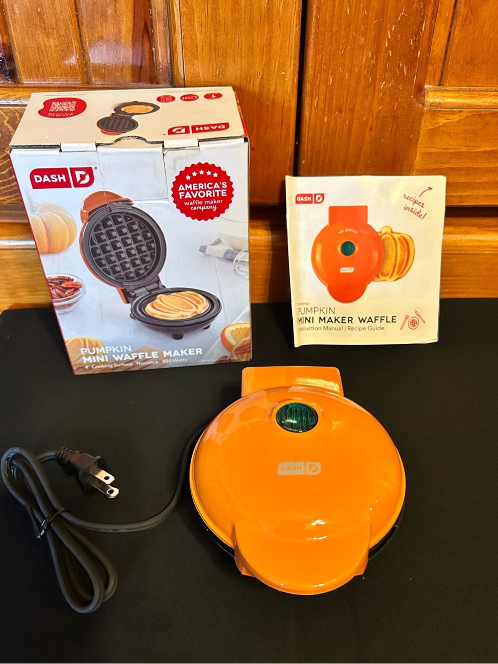 Mini Pumpkin waffle maker. Portable Kitchen Appliance - Not in Category